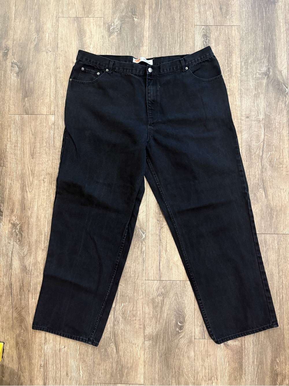 Route 66 Black Relaxed Fit Men's Jeans